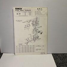 ZENITH CARBURETTOR SERVICE BULLETIN BMC GYPSY LD VAN FG VAN