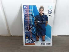 CHELSEA / ENGLAND WOMEN - MILLIE BRIGHT Signed Football trading card 