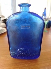Vintage 'Parlane' Cobalt Blue Decorative Glass Bottle