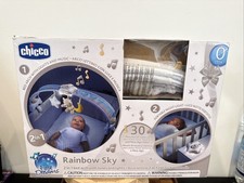 Chicco Rainbow Sky Bed Arch Fits Travel Cots And Next 2 Me Cribs NEW IN BOX