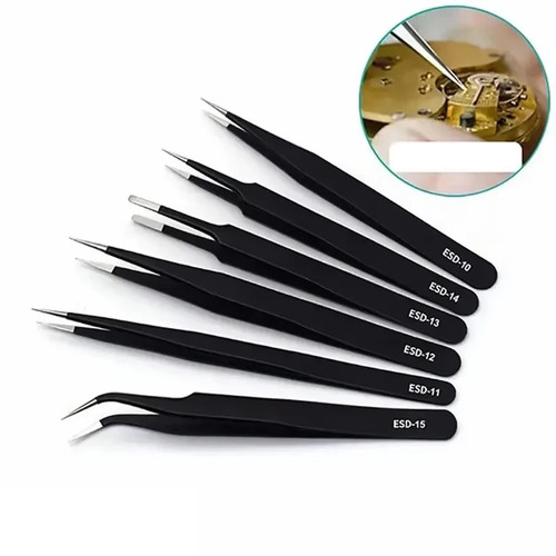 6pcs precision long tweezers - precision,