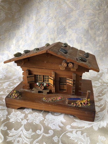 Vintage reuge swiss chalet - vintage,