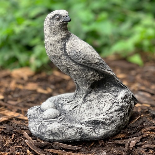 Stone falcon sculpture - , outdoor