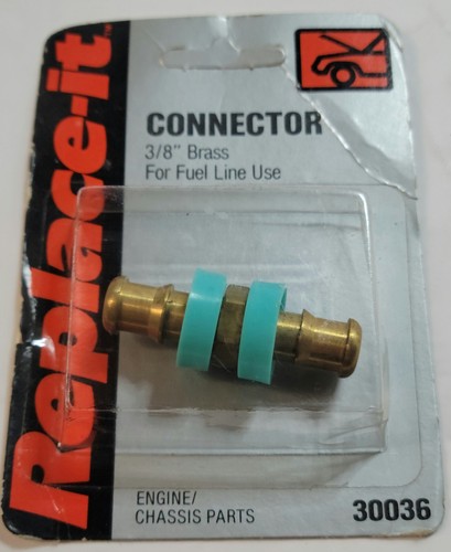 Brass fuel line connector - brass,