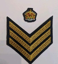 No,5 RAF Sergeant & Flight F/Sgt Mess Dress Uniform Stripes Kings Crown KC CIIR