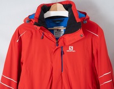 Men’s SALOMON Icestorm Ski Jacket, Large L, Matador-X Red, AdvancedSkin Dry 10K