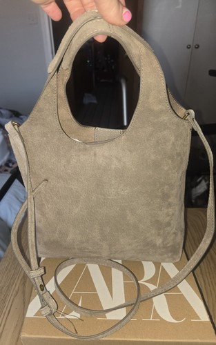 Zara mini tote bag grey - mini,