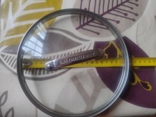 Genuine Le Creuset Toughened Glass Lid 20cm diameter handle stainless steel