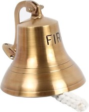 9" Brass Fire Bell Ship Bell