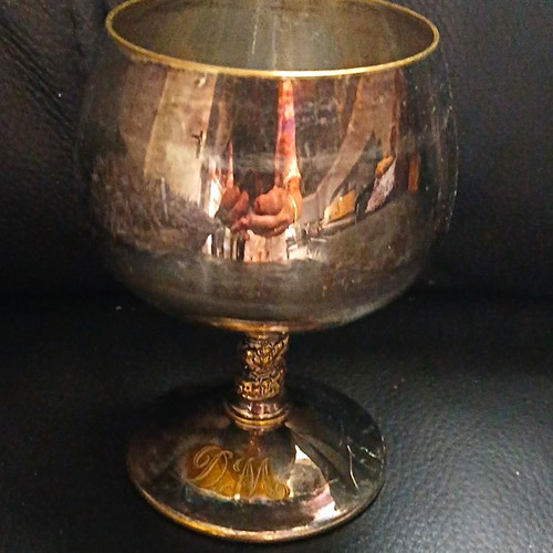Epns silver plate goblet cup - silver,