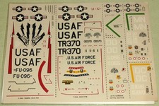 Modeldecal Decals No.22 A-7D Corsair F-86A Sabre T-33 decal in 1:72 Scale