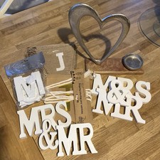 Mr & Mrs Letters Wedding Bunting Hen Party Decorations Engagement Party