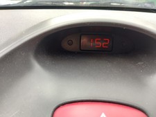 Peugeot 206 EARLY Digital Clock Display & Wiring 96250976ZR - TESTED!