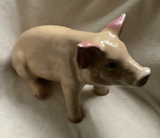 Original vintage 1950's Advertising Butchers ceramic, crackle glaze pig/piglet.