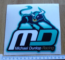 Michael Dunlop MD ROAD RACING Isle of Man TT (15cm) sticker (x1)