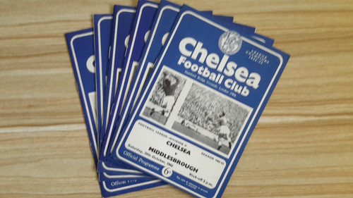 Chelsea home programmes from - home,