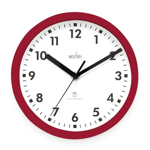 Wall clock red - wall,