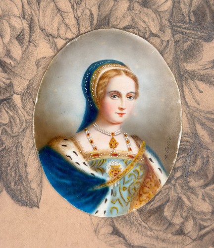 Antique miniature portrait - miniature,