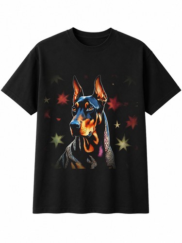Graphic doberman space dog - doberman,