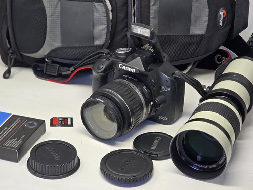 Canon eos 500d dslr ef - +, ef-s