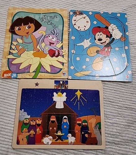 Lot wood puzzles - lot, 3