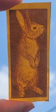 Stained glass rabbit piece