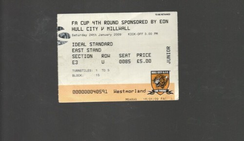 Used ticket hull city v - city,
