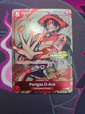 One Piece TCG Portgas D. Ace Full Art Promo P-028 2023 Celebration Pack English