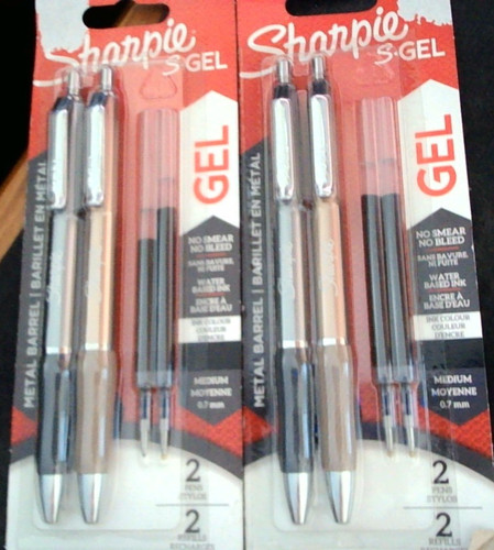 Sharpie gel 7mm 2 packs - 2x,
