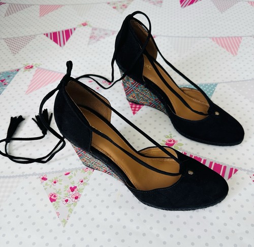 Next ladies black espadrille - black,