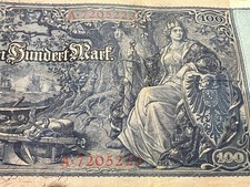 1910 german 100 mark - german, banknote