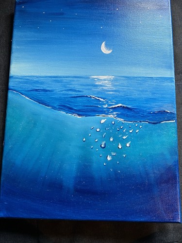 Acrylic painting canvas - on,