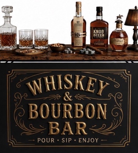 Whiskey portable bar - whiskey, station