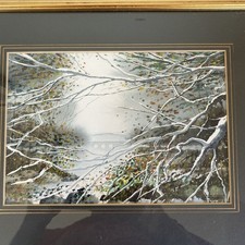 Vintage Original Art Watercolour Painting Of Dartmoor Scene By C Rex James 