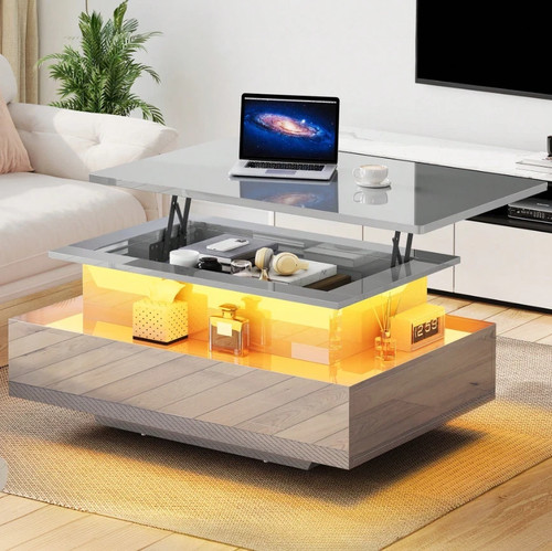 High gloss lift top coffee - high, lift-top