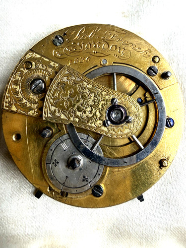 Antique verge fusee pocket - antique,