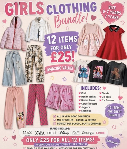 Girls clothes bundle age 7 - girls,