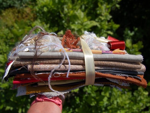Upcycled slow stitch pack - stitch,