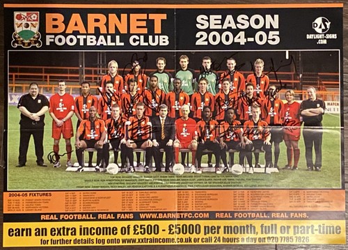 Barnet 2003 poster - barnet, fc