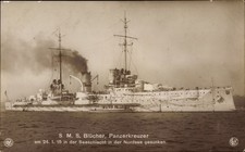 Postcard German Warship, SMS