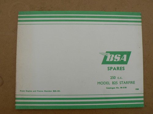 Bsa b25 starfire - b25,