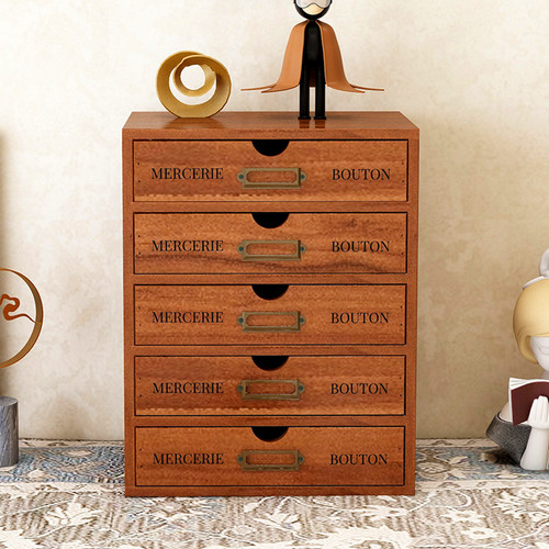 Wooden desk organizer - desk,
