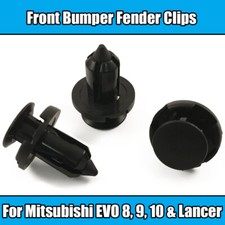 10x Clips For Mitsubishi EVO 8 9 10 Lancer Front Bumper Fender Retainer Plastic