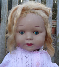 LARGE SCARY COMPOSITION DOLL 1940S ELITE - PROP - 21 INCHES HIGH