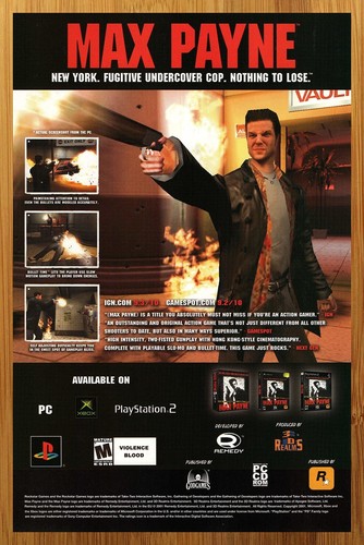 2001 max payne ps2 - 2001,