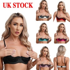 UK Womens Sexy Lace 1/4 Cup
