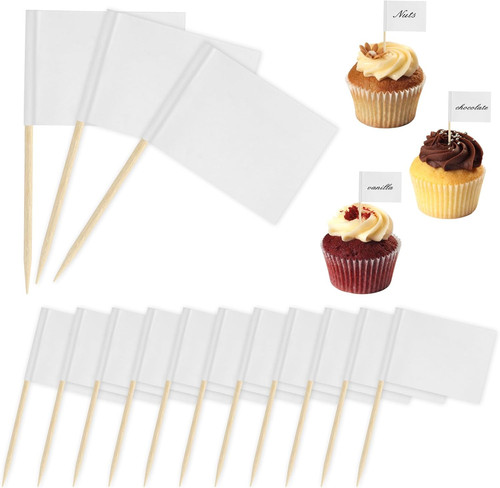 100pcs food flags labels - 100pcs, flags,