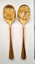Gold Colour Serving Spoons x