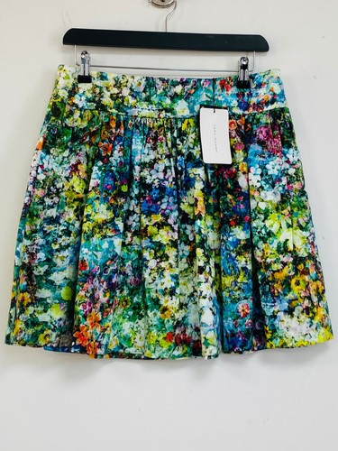 Zara cotton elastane skirt - cotton, sz