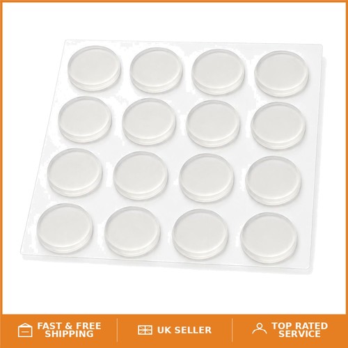Clear glass table top - clear, bumpers
